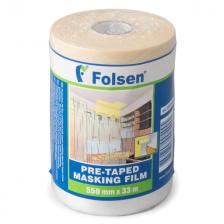 пленка защитная FOLSEN с клеящей лентой 0,55ммх33м, арт.099055033 пленка защитная FOLSEN с клеящей лентой 0,55ммх33м, арт.099055033