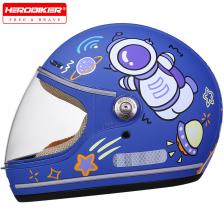 Детский противоосенний шлем, милые мотоциклетные шлемы с героями мультфильмов, велосипедный шлем для электрического велосипеда, детские мотошлемы, полный шлем для верховой езды Детский противоосенний шлем, милые мотоциклетные шлемы с героями мультфильмов, велосипедный шлем для электрического велосипеда, детские мотошлемы, полный шлем для верховой езды