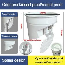 Кольцо фланца для унитаза с защитой от протечек, автоматическое закрытие, устойчивый к запахам, уплотнительная чаша для табурета, замена напольного выхода Кольцо фланца для унитаза с защитой от протечек, автоматическое закрытие, устойчивый к запахам, уплотнительная чаша для табурета, замена напольного выхода