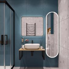 Мебель для ванной DIWO Элиста 80 светлое дерево, с раковиной Moduo 50 Square Мебель для ванной DIWO Элиста 80 светлое дерево, с раковиной Moduo 50 Square