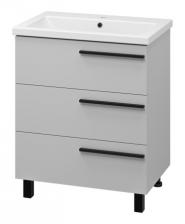 Тумба под раковину Misty Ненси 70 серая матовая Тумба под раковину Misty Ненси 70 серая матовая