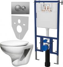 Комплект Унитаз подвесной Roca Mateo 346200000 с микролифтом + Система инсталляции для унитазов DIWO 4501 + Кнопка смыва DIWO 7311 хром матовый Комплект Унитаз подвесной Roca Mateo 346200000 с микролифтом + Система инсталляции для унитазов DIWO 4501 + Кнопка смыва DIWO 7311 хром матовый