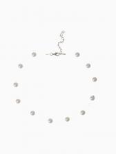 Бусы на леске «Жемчуг» шар №8, белые в серебре, 30 см Бусы на леске «Жемчуг» шар №8, белые в серебре, 30 см