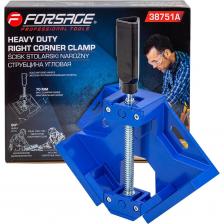 Надёжная угловая винтовая струбцина от бренда Forsage, разработанная для точного позиционирования элементов при их соединении под прямым углом. Компактная конструкция с максимальным захватом 70 мм и длиной 255 мм идеально подходит для работ, требующих высокой точности — будь то склеивание деревянных деталей или сварка металлических элементов. Струбцина обеспечивает стабильное удержание и позволяет надёжно зафиксировать рамы, уголки и аналогичные конструкции. Преимущества: Прочная конструкция из легированной стали Обеспечивает долговечность, устойчивость к деформации и надёжную фиксацию при нагрузках. Точное соблюдение угла 90° Специальная форма зажимов гарантирует правильное позиционирование деталей — особенно важно при сварке и склейке. Винтовой зажим Позволяет плавно и надёжно закрепить детали без перекосов — отлично подходит для слесарных и столярных работ. Сквозные монтажные отверстия Возможность крепления к верстаку или рабочему столу — удобно для стационарного использования. Противоскользящая рукоятка Удобный хват и уверенное управление зажимом даже при работе в перчатках или влажных условиях. Универсальность применения Идеальна для деревообработки, сварочных и ремонтных работ, где требуется точная фиксация деталей под углом. Надёжная угловая винтовая струбцина от бренда Forsage, разработанная для точного позиционирования элементов при их соединении под прямым углом. Компактная конструкция с максимальным захватом 70 мм и длиной 255 мм идеально подходит для работ, требующих высокой точности — будь то склеивание деревянных деталей или сварка металлических элементов. Струбцина обеспечивает стабильное удержание и позволяет надёжно зафиксировать рамы, уголки и аналогичные конструкции. Преимущества: Прочная конструкция из легированной стали Обеспечивает долговечность, устойчивость к деформации и надёжную фиксацию при нагрузках. Точное соблюдение угла 90° Специальная форма зажимов гарантирует правильное позиционирование деталей — особенно важно при сварке и склейке. Винтовой зажим Позволяет плавно и надёжно закрепить детали без перекосов — отлично подходит для слесарных и столярных работ. Сквозные монтажные отверстия Возможность крепления к верстаку или рабочему столу — удобно для стационарного использования. Противоскользящая рукоятка Удобный хват и уверенное управление зажимом даже при работе в перчатках или влажных условиях. Универсальность применения Идеальна для деревообработки, сварочных и ремонтных работ, где требуется точная фиксация деталей под углом.