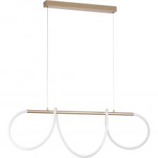 Оригинальный подвесной светодиодный светильник Ситилюкс EVA CL210122 - воплощение современного стиля и элегантности. Матовый золотой металлический корпус и гибкий световод, изящно обвивающий горизонтальную штангу создают неповторимый образ. Мощность изделия 27Вт, световой поток 2790Лм, цветовая температура 4000К – нейтральный белый свет, индекс цветопередачи CRI >80. Длина модели 1,1м, ширина 33см, высота легко регулируется при установке в диапазоне от 35см до 1,58м. Стильный LED светильник Ситилюкс EVA CL210122 является идеальным вариантом освещения зоны стола на кухне, в зале и гостиной. Потрясающе выглядит над стойкой бара и в лобби отеля, добавляя изысканности и шарма интерьеру. Оригинальный подвесной светодиодный светильник Ситилюкс EVA CL210122 - воплощение современного стиля и элегантности. Матовый золотой металлический корпус и гибкий световод, изящно обвивающий горизонтальную штангу создают неповторимый образ. Мощность изделия 27Вт, световой поток 2790Лм, цветовая температура 4000К – нейтральный белый свет, индекс цветопередачи CRI >80. Длина модели 1,1м, ширина 33см, высота легко регулируется при установке в диапазоне от 35см до 1,58м. Стильный LED светильник Ситилюкс EVA CL210122 является идеальным вариантом освещения зоны стола на кухне, в зале и гостиной. Потрясающе выглядит над стойкой бара и в лобби отеля, добавляя изысканности и шарма интерьеру.