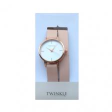 TWINKLE Наручные часы с японским механизмом, модель: "Pink Double Belt" марки TWINKLE TWINKLE Наручные часы с японским механизмом, модель: "Pink Double Belt" марки TWINKLE