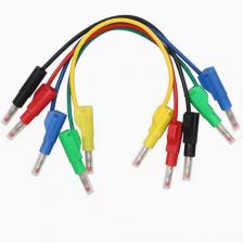 1 шт., 4 мм, безопасный штекер типа «банан», выдвижная мягкая силиконовая тестовая линия, прозрачная оболочка высокого напряжения, короткая проводка для мультиметра 1 шт., 4 мм, безопасный штекер типа «банан», выдвижная мягкая силиконовая тестовая линия, прозрачная оболочка высокого напряжения, короткая проводка для мультиметра