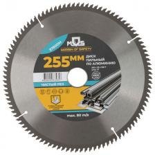 диск пильный MOS по алюминию и пластику 255х32мм 100зубьев диск пильный MOS по алюминию и пластику 255х32мм 100зубьев