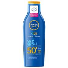 Солнцезащитный лосьон для детей Nivea Kids Protect & Moisture, SPF50, Nivea Sun Солнцезащитный лосьон для детей Nivea Kids Protect & Moisture, SPF50, Nivea Sun