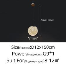 Подвесная хрустальная лампа XINBOLUX Подвесная хрустальная лампа XINBOLUX