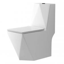 Унитаз-моноблок напольный Grossman Cristal GR-4491 безободковый, с микролифтом, белый Унитаз-моноблок напольный Grossman Cristal GR-4491 безободковый, с микролифтом, белый