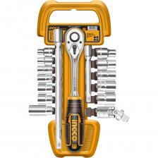 Набор головок 1/2" с трещоткой 17 шт. INGCO HKTS12171 INDUSTRIAL используется для монтажа и демонтажа резьбовых соединений.Для удобства хранения и транспортировки инструменты закреплены на пластиковом держателе. Набор головок 1/2" с трещоткой 17 шт. INGCO HKTS12171 INDUSTRIAL используется для монтажа и демонтажа резьбовых соединений.Для удобства хранения и транспортировки инструменты закреплены на пластиковом держателе.