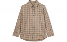 Детская рубашка Burberry, цвет Beige Детская рубашка Burberry, цвет Beige