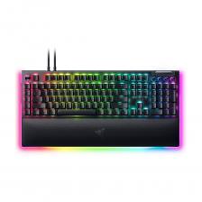 Клавиатура игровая Razer BlackWidow V4 Pro, Orange Switch, с опорой, чёрный, английская раскладка Клавиатура игровая Razer BlackWidow V4 Pro, Orange Switch, с опорой, чёрный, английская раскладка