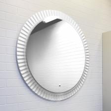 Зеркало настенное в ванную Comforty «Мадрид - 90», с LED подсветкой, с сенсором, c антизапотеванием, d=900 мм, цвет белый глянец Зеркало настенное в ванную Comforty «Мадрид - 90», с LED подсветкой, с сенсором, c антизапотеванием, d=900 мм, цвет белый глянец