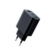 Сетевое зарядное устройство QUMO Energy GaN PD, 30W Charger 0073, три порта: 2х Type-C PD, + USB-A QC3.0, цвет черный 43015 выполнено в прочном корпусе и предназначено для надежной зарядки мобильных устройств (планшетов и смартфонов). В данном устройстве использованы современные чипсеты и технология GaN, которые контролируют все параметры зарядки, заряжаемое устройство защищено от скачков силы тока или напряжения, при этом обеспечивают минимальный размер корпуса зарядного устройства. Выход 1 - Type-C PD 5V-3A,9V-3A, 12V-2.5A, 15V-2A, 20V1.5A (support PPS 3.3-11V2.75A) 30W. Выход 2 - Type-C PD 5V-3A,9V-3A, 12V-2.5A, 15V-2A, 20V1.5A (support PPS 3.3-11V2.75A) 30W. Выход 3 - USB-A QC 5V-3A,9V-3A, 12V-2.5A, 20V-1.5A 30W. Сетевое зарядное устройство QUMO Energy GaN PD, 30W Charger 0073, три порта: 2х Type-C PD, + USB-A QC3.0, цвет черный 43015 выполнено в прочном корпусе и предназначено для надежной зарядки мобильных устройств (планшетов и смартфонов). В данном устройстве использованы современные чипсеты и технология GaN, которые контролируют все параметры зарядки, заряжаемое устройство защищено от скачков силы тока или напряжения, при этом обеспечивают минимальный размер корпуса зарядного устройства. Выход 1 - Type-C PD 5V-3A,9V-3A, 12V-2.5A, 15V-2A, 20V1.5A (support PPS 3.3-11V2.75A) 30W. Выход 2 - Type-C PD 5V-3A,9V-3A, 12V-2.5A, 15V-2A, 20V1.5A (support PPS 3.3-11V2.75A) 30W. Выход 3 - USB-A QC 5V-3A,9V-3A, 12V-2.5A, 20V-1.5A 30W.