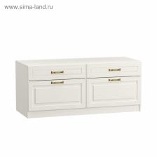 Тумба под ТВ «Ливерпуль», 1400x493x608 мм, цвет белый / ясень ваниль Тумба под ТВ «Ливерпуль», 1400x493x608 мм, цвет белый / ясень ваниль