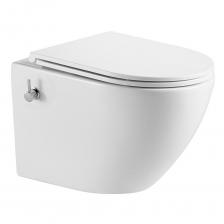 Унитаз подвесной Corsa Deco CX безободковый белый с функцией биде и сиденьем дюропласт микролифт (WHBCX520S) Унитаз подвесной Corsa Deco CX безободковый белый с функцией биде и сиденьем дюропласт микролифт (WHBCX520S)