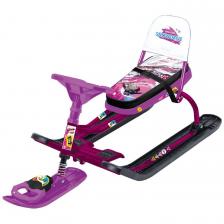 Снегокат Тимка СПОРТ 4-1 Ника SLALOM рама сиреневая со спинкой ТС4-1/SL сиреневый-орхидея Снегокат Тимка СПОРТ 4-1 Ника SLALOM рама сиреневая со спинкой ТС4-1/SL сиреневый-орхидея