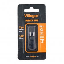Набор из двух ударных бит Villager предназначен для работы с шуруповертами при монтаже/демонтаже крепежа, имеющего крестообразный шлиц PH1. Крепится к инструменту при помощи зажимного патрона, подходит для любой дрели/шуруповерта.Биты имеют максимально удобную посадку на инструмент, что позволяет полностью передать крутящий моментИзготовлены из высокопрочной высококачественной стали, что значительно продлевает ресурс при увеличенных нагрузкахВнешнее покрытие снижает воздействие коррозии и продлевает срок службы битРеальный вид инструмента может отличаться от представленного на картинке! Набор из двух ударных бит Villager предназначен для работы с шуруповертами при монтаже/демонтаже крепежа, имеющего крестообразный шлиц PH1. Крепится к инструменту при помощи зажимного патрона, подходит для любой дрели/шуруповерта.Биты имеют максимально удобную посадку на инструмент, что позволяет полностью передать крутящий моментИзготовлены из высокопрочной высококачественной стали, что значительно продлевает ресурс при увеличенных нагрузкахВнешнее покрытие снижает воздействие коррозии и продлевает срок службы битРеальный вид инструмента может отличаться от представленного на картинке!