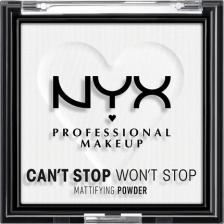 Can'T Stop Won'T Stop Матирующая пудра Осветляющая полупрозрачная 11, Nyx Professional Makeup Can'T Stop Won'T Stop Матирующая пудра Осветляющая полупрозрачная 11, Nyx Professional Makeup