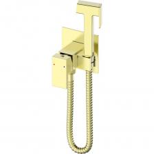 Смеситель с гигиеническим душем встраиваемый Wonzon & Woghand брашированное золото WW-88829903-BG Смеситель с гигиеническим душем встраиваемый Wonzon & Woghand брашированное золото WW-88829903-BG