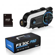 Fodsports FX30C Pro Мотоциклетный домофон с камерой DVR Bluetooth-гарнитура для шлема 2 гонщика Music Share Видеозапись Мото наушники Fodsports FX30C Pro Мотоциклетный домофон с камерой DVR Bluetooth-гарнитура для шлема 2 гонщика Music Share Видеозапись Мото наушники