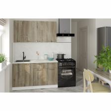 Кухонный гарнитур прямой «Альта медиум», 1400 мм, цвет дуб дарго/белый глянец Кухонный гарнитур прямой «Альта медиум», 1400 мм, цвет дуб дарго/белый глянец