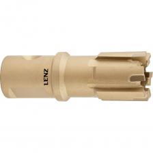 Корончатое сверло LENZ LZRS-022 22x30 мм используется для сверления рельсов на железнодорожных путях, в ремонтных и строительных работах, а также в металлообрабатывающих производствах. Благодаря твердосплавным напайкам инструмент легко справляется с твёрдыми металлами и обеспечивает высокую скорость сверления при длительном ресурсе работы. Сверло оснащено хвостовиком Weldon 19 мм (3/4"), что делает его совместимым с большинством магнитных сверлильных станков.Преимущества:Твердосплавные напайки — высокая износостойкость, точность сверления, лёгкость обработки твёрдых материалов, включая рельсовую сталь.Оптимальные размеры — диаметр режущей части 22 мм и рабочая длина 30 мм позволяют выполнять точные и чистые отверстия в рельсах.Универсальный хвостовик Weldon 19 мм (3/4") — подходит для большинства магнитных станков, обеспечивая надёжную фиксацию сверла.Профессиональное качество инструмента от одного из ведущих производителей сверлильного оборудования. Корончатое сверло LENZ LZRS-022 22x30 мм используется для сверления рельсов на железнодорожных путях, в ремонтных и строительных работах, а также в металлообрабатывающих производствах. Благодаря твердосплавным напайкам инструмент легко справляется с твёрдыми металлами и обеспечивает высокую скорость сверления при длительном ресурсе работы. Сверло оснащено хвостовиком Weldon 19 мм (3/4"), что делает его совместимым с большинством магнитных сверлильных станков.Преимущества:Твердосплавные напайки — высокая износостойкость, точность сверления, лёгкость обработки твёрдых материалов, включая рельсовую сталь.Оптимальные размеры — диаметр режущей части 22 мм и рабочая длина 30 мм позволяют выполнять точные и чистые отверстия в рельсах.Универсальный хвостовик Weldon 19 мм (3/4") — подходит для большинства магнитных станков, обеспечивая надёжную фиксацию сверла.Профессиональное качество инструмента от одного из ведущих производителей сверлильного оборудования.