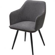 Стул с нагрузкой 120 кг M-City FORT 360 град. поворот. B28 темно-серый, велюр / черный каркас, Стул с нагрузкой 120 кг M-City FORT 360 град. поворот. B28 темно-серый, велюр / черный каркас,