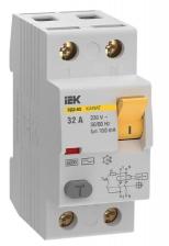 IEK Выключатель дифференциальный (УЗО) KARAT ВД3-63 2P 32А 100мА 6кА тип AC, MDV20-2-032-100 1 шт IEK Выключатель дифференциальный (УЗО) KARAT ВД3-63 2P 32А 100мА 6кА тип AC, MDV20-2-032-100 1 шт