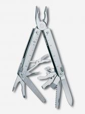 Мультитул Victorinox SwissTool Plus 38, 115 мм, 38 функций, кожаный чехол, Серый Мультитул Victorinox SwissTool Plus 38, 115 мм, 38 функций, кожаный чехол, Серый