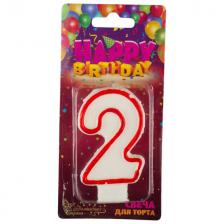 свеча для торта ВОЛШЕБНАЯ СТРАНА Цифра 2 7,5х5х1,2см 0,2ч/г без аромата свеча для торта ВОЛШЕБНАЯ СТРАНА Цифра 2 7,5х5х1,2см 0,2ч/г без аромата