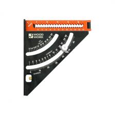 Угольник Woodwork 152-300мм со скользящим упором алюм PTR-152 Угольник Woodwork 152-300мм со скользящим упором алюм PTR-152