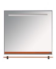 Зеркало с полкой Misty Джулия 85 оранжевое с подсветкой Зеркало с полкой Misty Джулия 85 оранжевое с подсветкой