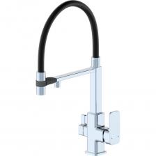 Смеситель для кухни Wonzon & Woghand с гибким изливом и подключением фильтра, хром WW-88458012-CR Смеситель для кухни Wonzon & Woghand с гибким изливом и подключением фильтра, хром WW-88458012-CR