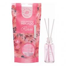 Аромадиффузор LА CASA DE LOS AROMAS Жидкий ароматизатор для воздуха с палочками MIKADO. «Роза» 30 Аромадиффузор LА CASA DE LOS AROMAS Жидкий ароматизатор для воздуха с палочками MIKADO. «Роза» 30