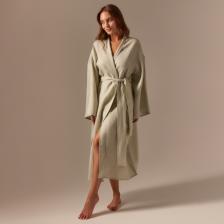 Халат домашний женский SL Linen Home, размер L, светло-зелёный Халат домашний женский SL Linen Home, размер L, светло-зелёный