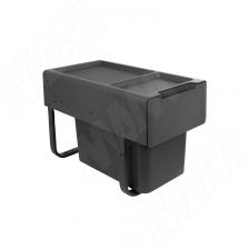 EASYBOX F30 Корзина встраиваемая для мусора выдвижная с доводчиком и крышкой-полкой, объём 19 (1x19) л, цвет тёмно-серый (EMB301-19DG) EASYBOX F30 Корзина встраиваемая для мусора выдвижная с доводчиком и крышкой-полкой, объём 19 (1x19) л, цвет тёмно-серый (EMB301-19DG)