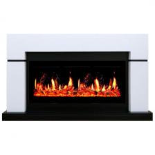 Каминокомлект Royal Flame Lindos с очагом 5D V-ART 40, белый с черным Каминокомлект Royal Flame Lindos с очагом 5D V-ART 40, белый с черным