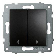 выключатель проходной 2-клавишный OVIVO Loft черный выключатель проходной 2-клавишный OVIVO Loft черный