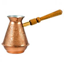 турка TIMA Лоза 500мл медь деревянная съемная ручка турка TIMA Лоза 500мл медь деревянная съемная ручка
