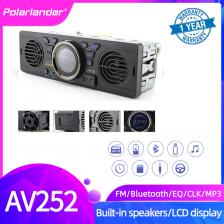 AV252 Встроенный 2 динамика Автомобильный радиоприемник 12 В Bluetooth Handfree FM USB SD AUX IN Аудио в приборной панели Стерео MP3-плеер AV252 Встроенный 2 динамика Автомобильный радиоприемник 12 В Bluetooth Handfree FM USB SD AUX IN Аудио в приборной панели Стерео MP3-плеер