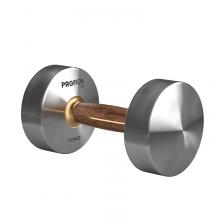 Гантель из нержавеющей стали и орехового дерева 10кг PROIRON Г1100НО Гантель из нержавеющей стали и орехового дерева 10кг PROIRON Г1100НО