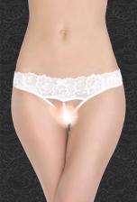 Стринги с бусинами Flirton 2832 белые Стринги с бусинами Flirton 2832 белые