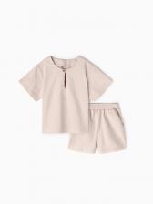 Комплект детский (футболка, шорты) MINAKU, бежевый, рост 80-86 см Комплект детский (футболка, шорты) MINAKU, бежевый, рост 80-86 см