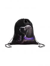 Мешок для обуви Stavia на шнурке, с принтом, надписью, размер 43x0.5x36 см, чёрный/сиреневый Мешок для обуви Stavia на шнурке, с принтом, надписью, размер 43x0.5x36 см, чёрный/сиреневый