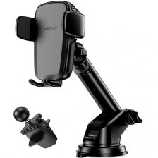 Автозарядка ACEFAST D1 wireless charging clamping car holder на присоске, черный AF-D1-BK Автозарядка ACEFAST D1 wireless charging clamping car holder на присоске, черный AF-D1-BK