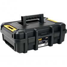 Ящик для инструментов модульный Deli DL432522C Надежная система хранения и транспортировки инструментов. Внешние габариты 44x33x16 см обеспечивают оптимальную вместимость при компактных размерах. Внутреннее пространство 41x28x10 см позволяет разместить необходимый набор инструментов и расходников. Металлические защелки и возможность запирания на замок гарантируют сохранность содержимого. Этот ящик предназначен для организации и переноски инструментов на строительных объектах, в мастерских и гаражах. Конструкция с небольшими ножками предотвращает соприкосновение с полом, защищая от влаги и загрязнений. Грузоподъемность 15 кг обеспечивает возможность размещения солидного набора инструментов. Ключевые преимущества и особенности Надежная конструкция—металлические защелки и прочная рукоятка выдерживают интенсивную эксплуатацию Защита содержимого— возможность установки подвесного замка и ножки для изоляции от поверхности пола Модульная система— совместимость с ящиками серии DL432522A и DL432522B для создания единой системы хранения Удобство транспортировки— эргономичная рукоятка обеспечивает комфортную переноску Оптимальная вместимость— продуманные внешние и внутренние габариты при сохранении мобильности Идеальное решение для профессионалов — этот ящик сочетает в себе надежность, функциональность и возможность создания расширенной системы хранения инструментов. Ящик для инструментов модульный Deli DL432522C Надежная система хранения и транспортировки инструментов. Внешние габариты 44x33x16 см обеспечивают оптимальную вместимость при компактных размерах. Внутреннее пространство 41x28x10 см позволяет разместить необходимый набор инструментов и расходников. Металлические защелки и возможность запирания на замок гарантируют сохранность содержимого. Этот ящик предназначен для организации и переноски инструментов на строительных объектах, в мастерских и гаражах. Конструкция с небольшими ножками предотвращает соприкосновение с полом, защищая от влаги и загрязнений. Грузоподъемность 15 кг обеспечивает возможность размещения солидного набора инструментов. Ключевые преимущества и особенности Надежная конструкция—металлические защелки и прочная рукоятка выдерживают интенсивную эксплуатацию Защита содержимого— возможность установки подвесного замка и ножки для изоляции от поверхности пола Модульная система— совместимость с ящиками серии DL432522A и DL432522B для создания единой системы хранения Удобство транспортировки— эргономичная рукоятка обеспечивает комфортную переноску Оптимальная вместимость— продуманные внешние и внутренние габариты при сохранении мобильности Идеальное решение для профессионалов — этот ящик сочетает в себе надежность, функциональность и возможность создания расширенной системы хранения инструментов.