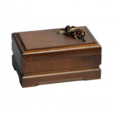 Деревянная шкатулка для ювелирных украшений, 12х8 см Деревянная шкатулка для ювелирных украшений, 12х8 см